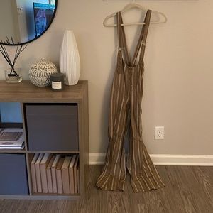 Brown Pin Stripped Overall